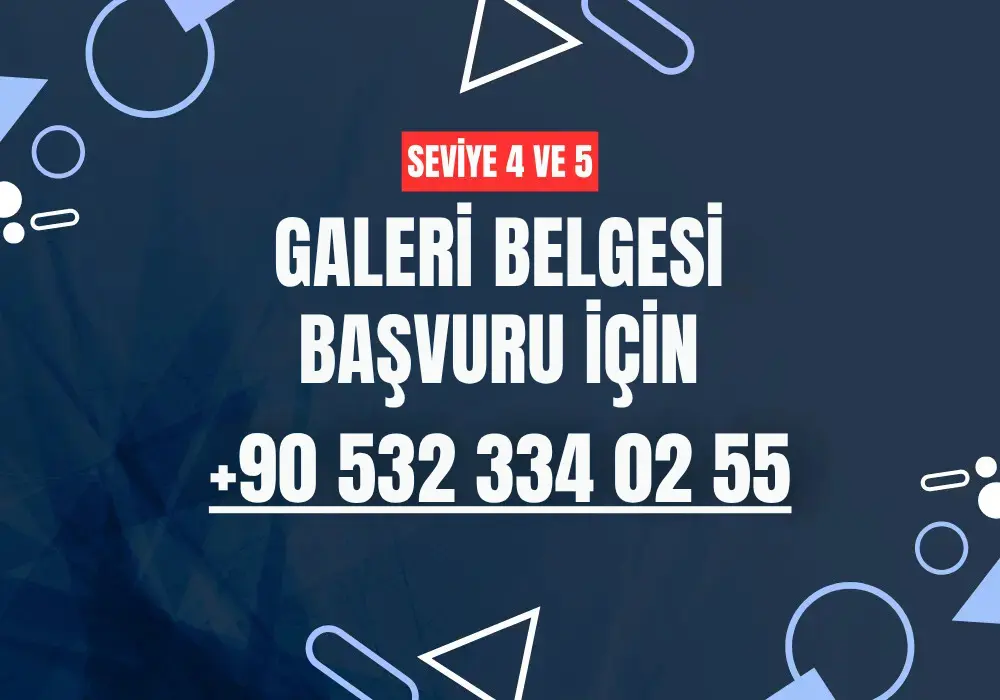 Tekirdağ galeri belgesi